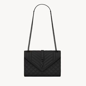 Yves Saint Laurent Classic Black Quilted Shoulder Bag